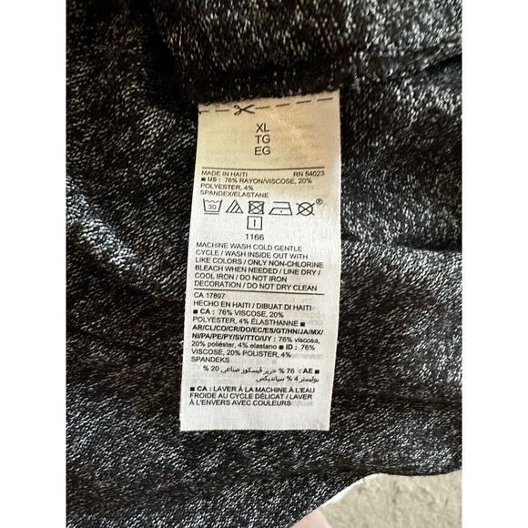 Old Navy Women's Super Soft Black Marled LS Lightweight Tunic Sweater XL - Picture 4 of 4